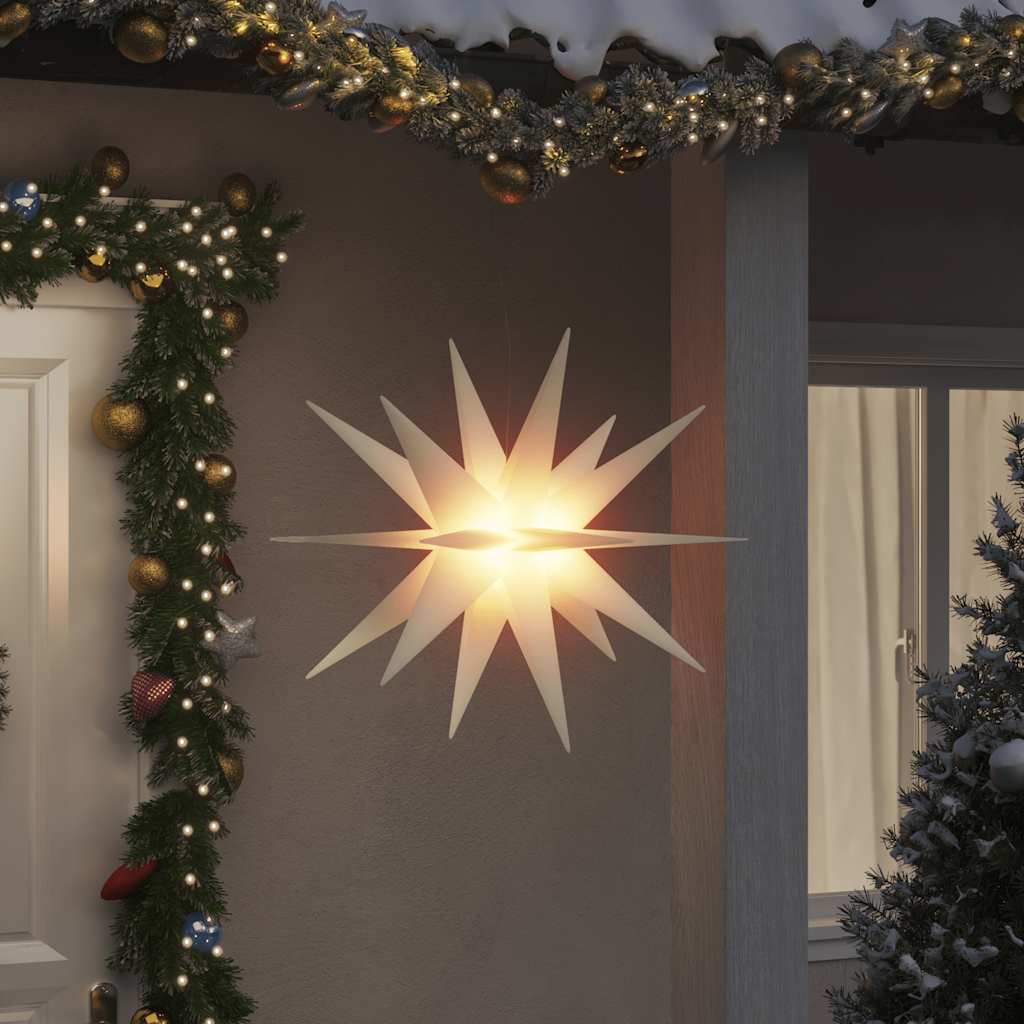 Led-weihnachtsstern Faltbar Weiß 100 Cm Vidaxl