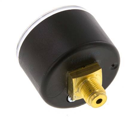 0..10 Bar (0..145 psi) Druck Manometer hinten Kunststoff / Messing 40 mm Klasse 2.5 Bild 3