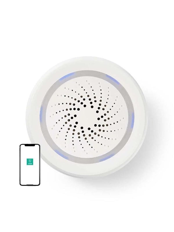 SiGN Smart Home WiFi Siren - White