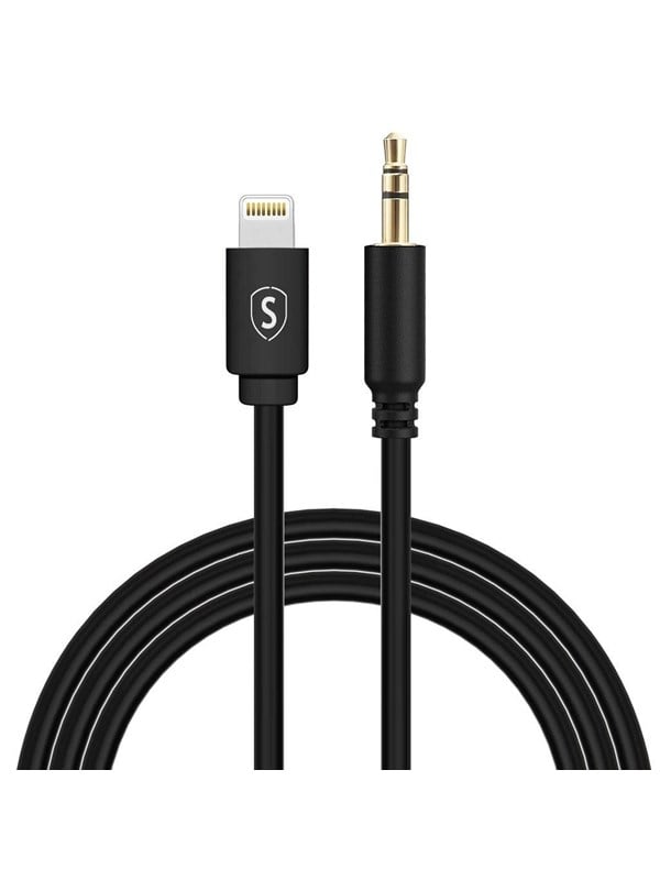 SiGN Lightning to Aux 35mm Audio Cable - 1m - Black