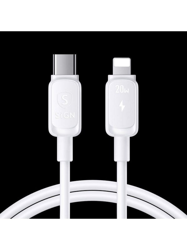 SiGN USB-C to Lightning Cable 20W - 3m - White