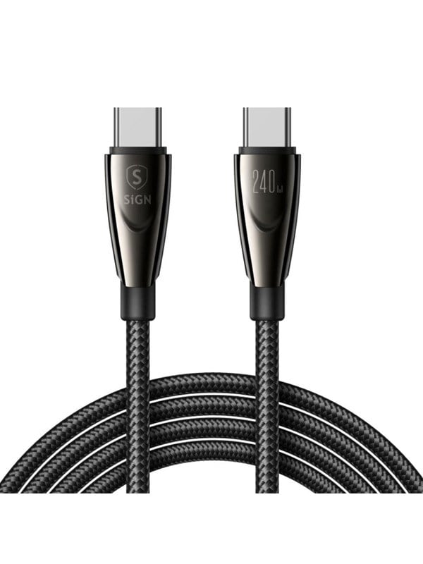 SiGN USB-C Fast Charging Cable 240W - 12m - Black PD 31