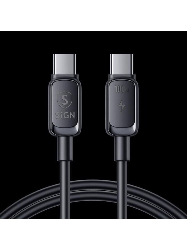 SiGN USB-C to USB-C Cable 100W - 12m - Black