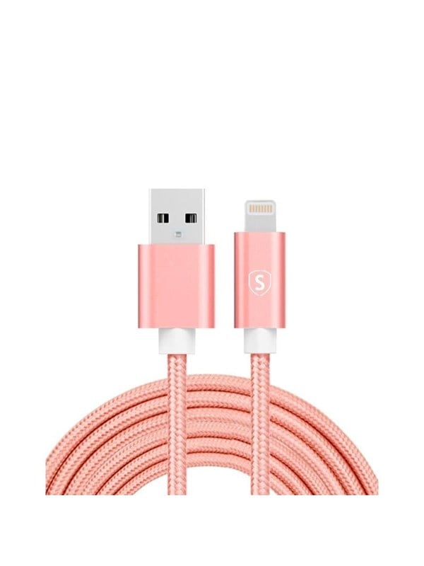 SiGN USB to Lightning Cable - 21A - 3m - Nylon - Pink