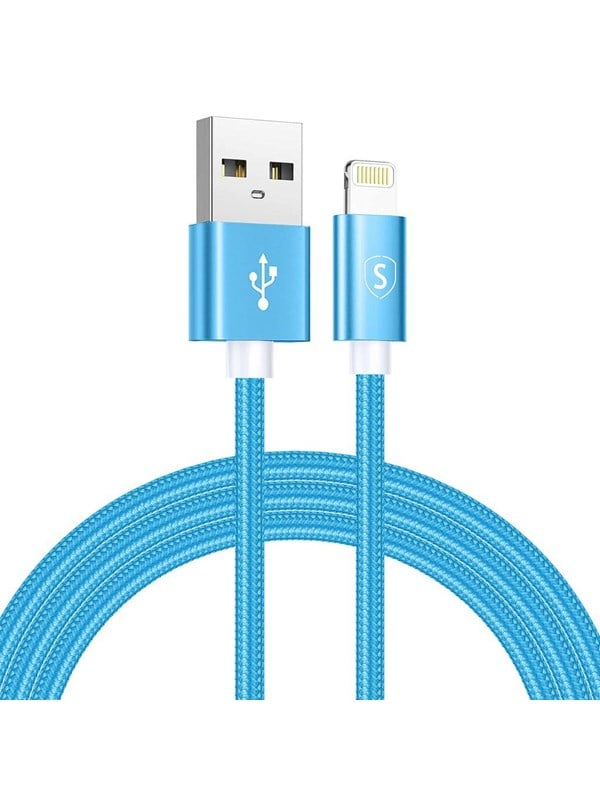 SiGN USB to Lightning Cable - 21A - 2m - Nylon - Blue