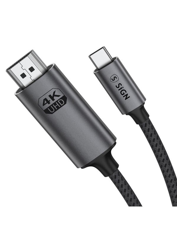 SiGN USB-C to HDMI 4K 60Hz cable - 2m - Black