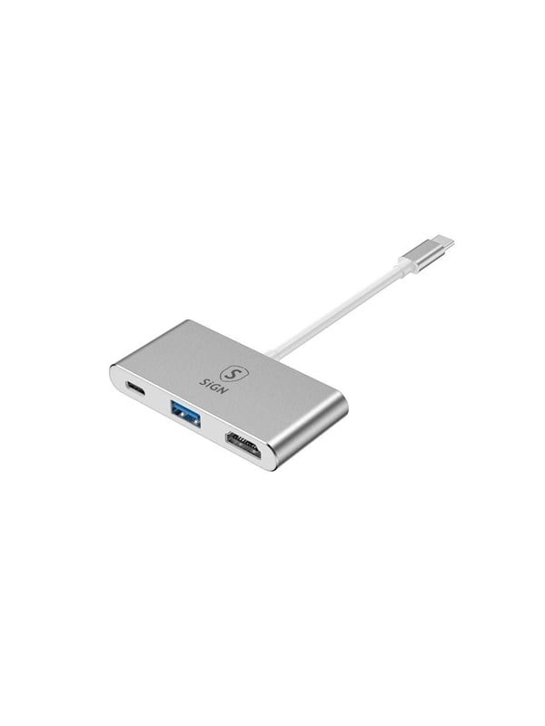 SiGN USB-C Hubb till HDMI 4K - USB-A 30 och USB-C 100W