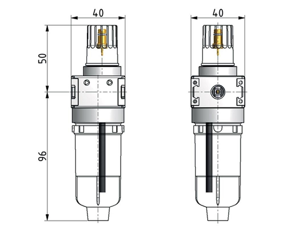 Mikro-Ölnebel-Gleitmittel G1/8'' Multifix 0 Bild 2