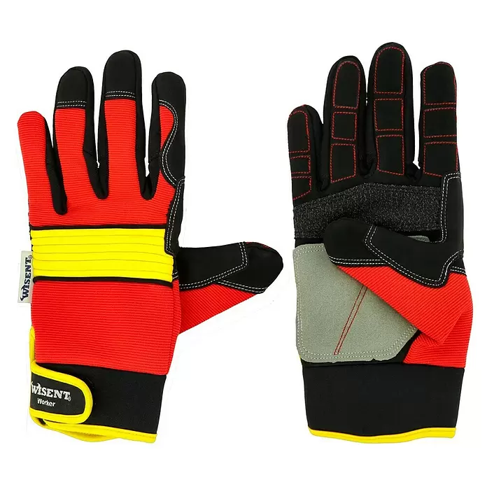 Wisent Arbeitshandschuhe (Handschuhgröße: 10, Orange/Grau)