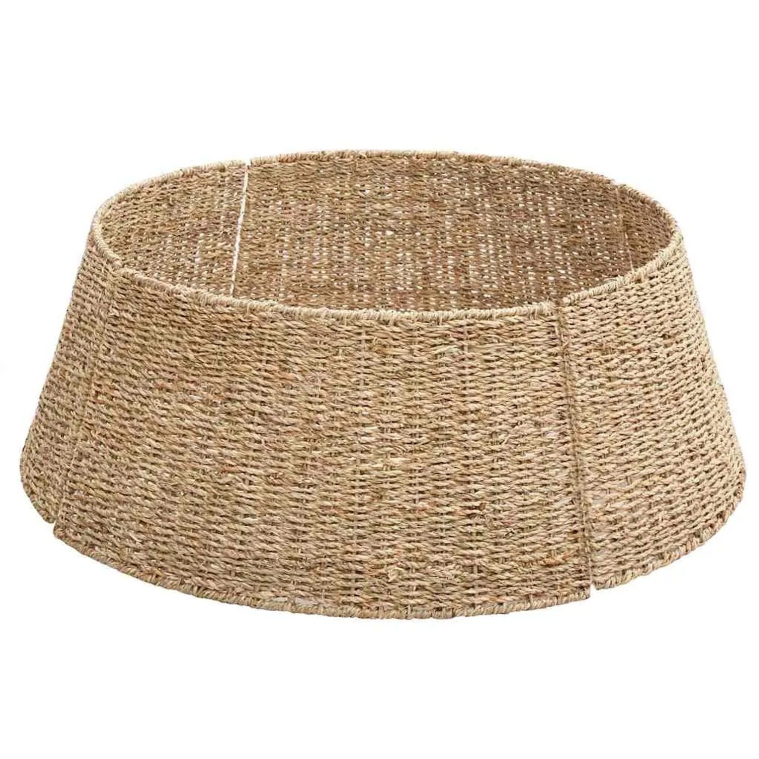 vidaXL Weihnachtsbaumkragen Braun 60 x 60 x 22 cm Seegras 42020168