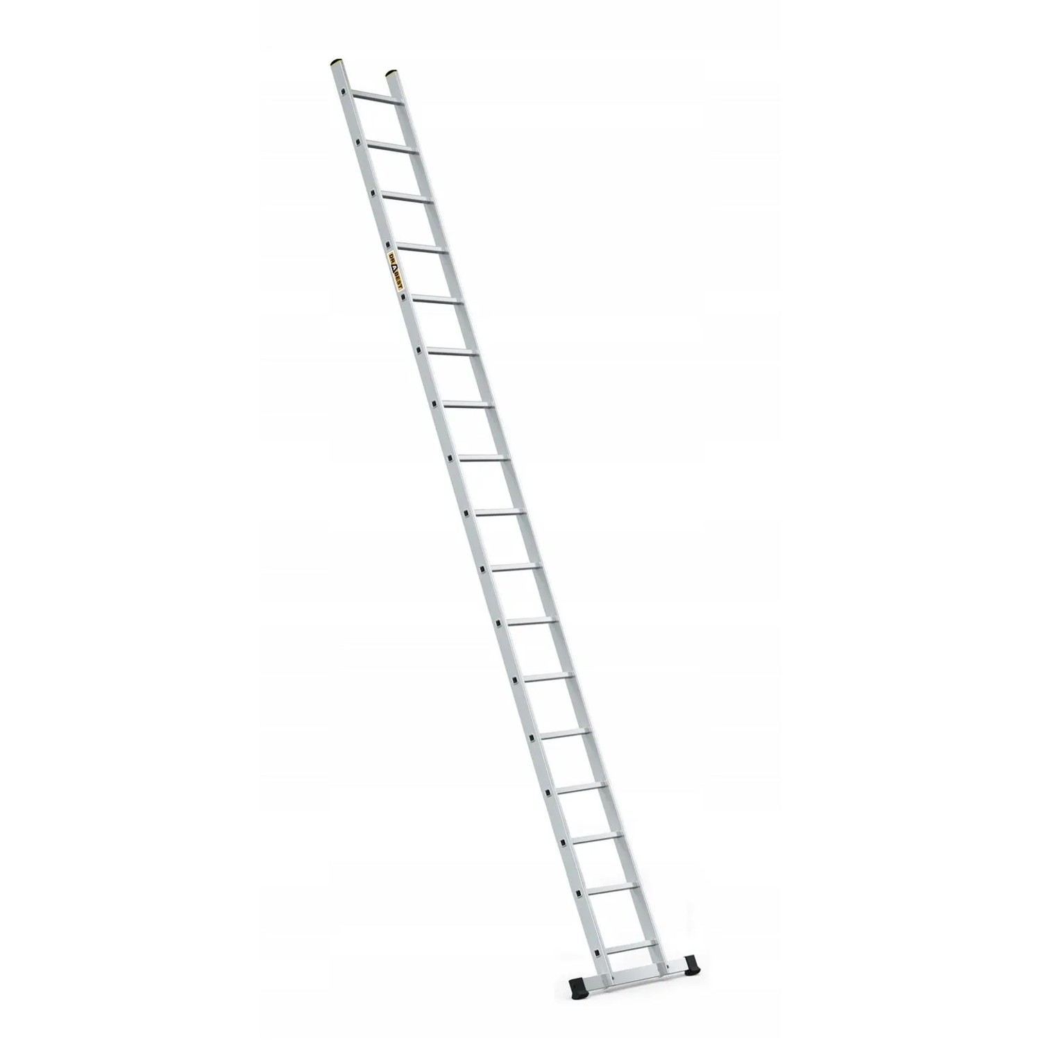 DRABEST Professionelle Aluminium Anlegeleiter 1x17, 17 Sprossen