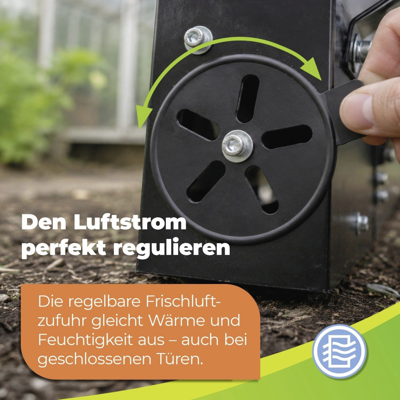 BioGreen Solar-Gewächshausheizung SolAirSave 113 x 58 cm 4,8 W Bild 3