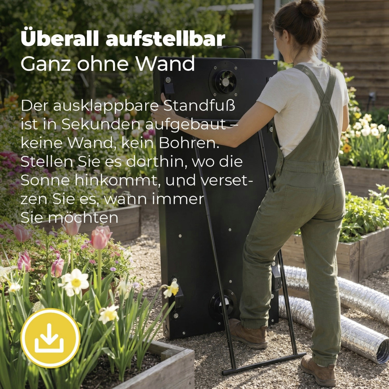 BioGreen Solar-Gewächshausheizung SolAirSave 113 x 58 cm 4,8 W Bild 5