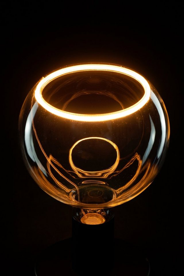 SEGULA LED-Leuchtmittel LED Floating Globe 150 smokey grau, E27, Warmweiß, dimmbar, E27, Floating Globe 150 smokey grau