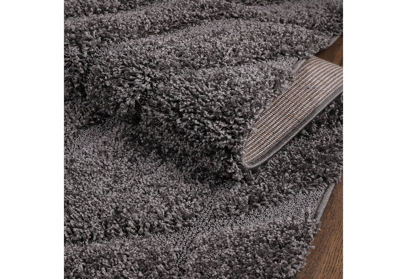 Sanat Hochflor-Teppich Luxus 3503, auch in Rund erhältlich, rechteckig, Höhe: 30 mm, robuster Langflor, weich, Wohnzimmer, Schlafzimmer Bild 2