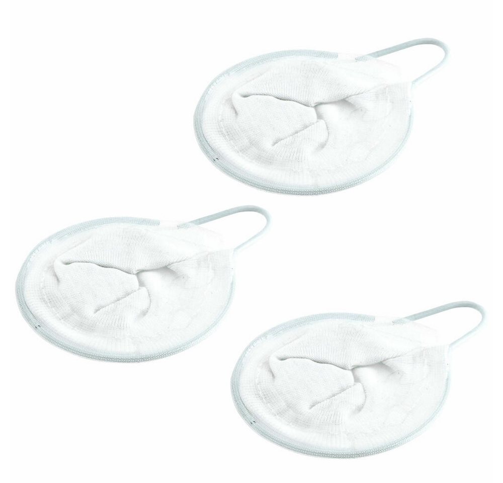 WESTMARK Teesieb 3 Stück, Ø 9 cm, für je 4 Tassen, Baumwolle, Weiß, Teenetze, Baumwolle, Edelstahl 18/8
