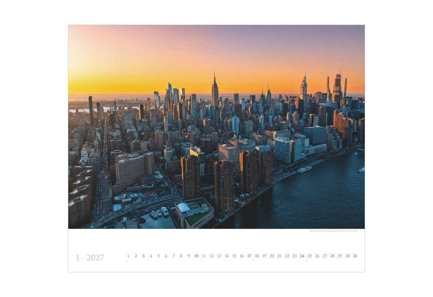 Wandkalender New York 2027