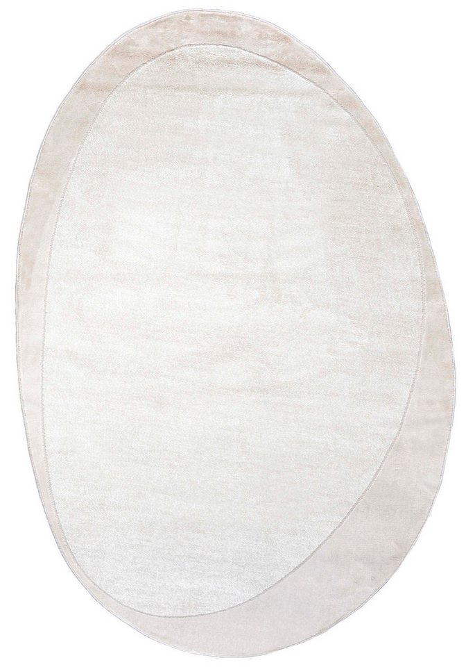 Mazovia Designteppich Glamour Abstrakt Weiß Ecru Wohnzimmer, Schlafzimmer, Esszimmer, Büro, Fußbodenheizung Bild 3