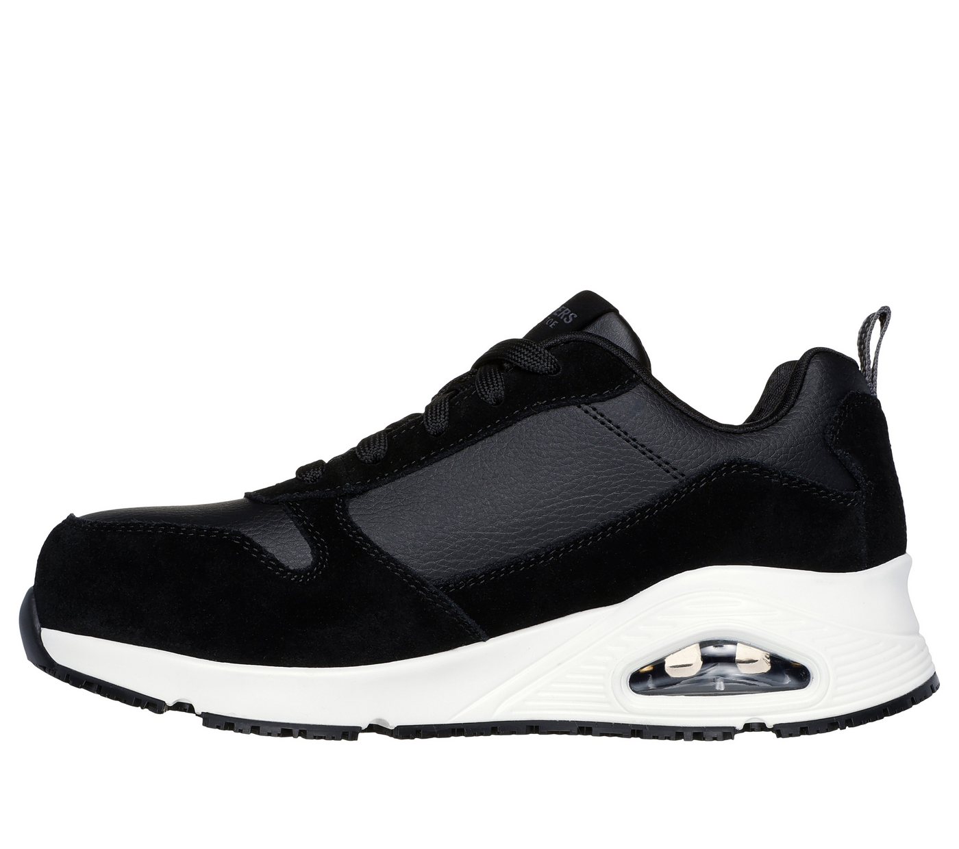 Skechers Arbeitsschuhe Damen ELAINY S3L SR + ESD - Rutschhemmend - Metallfrei Sicherheitsschuh Nach EN ISO 20345:2022+A1:2024 - Gepolsterte Zwischensohle