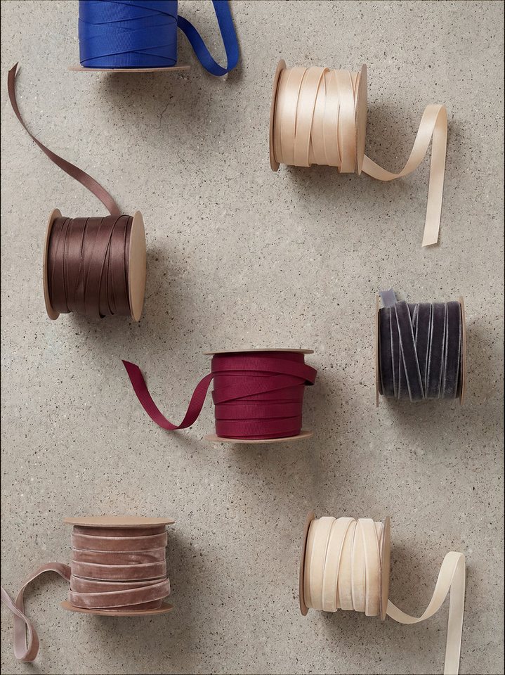 blomus Geschenkband Samt -JUHLA- Schleifenband, Dekoband für Geschenkverpackung modern, eleganter Glanz, saisonale Dekoration, edles Samtband Bild 3