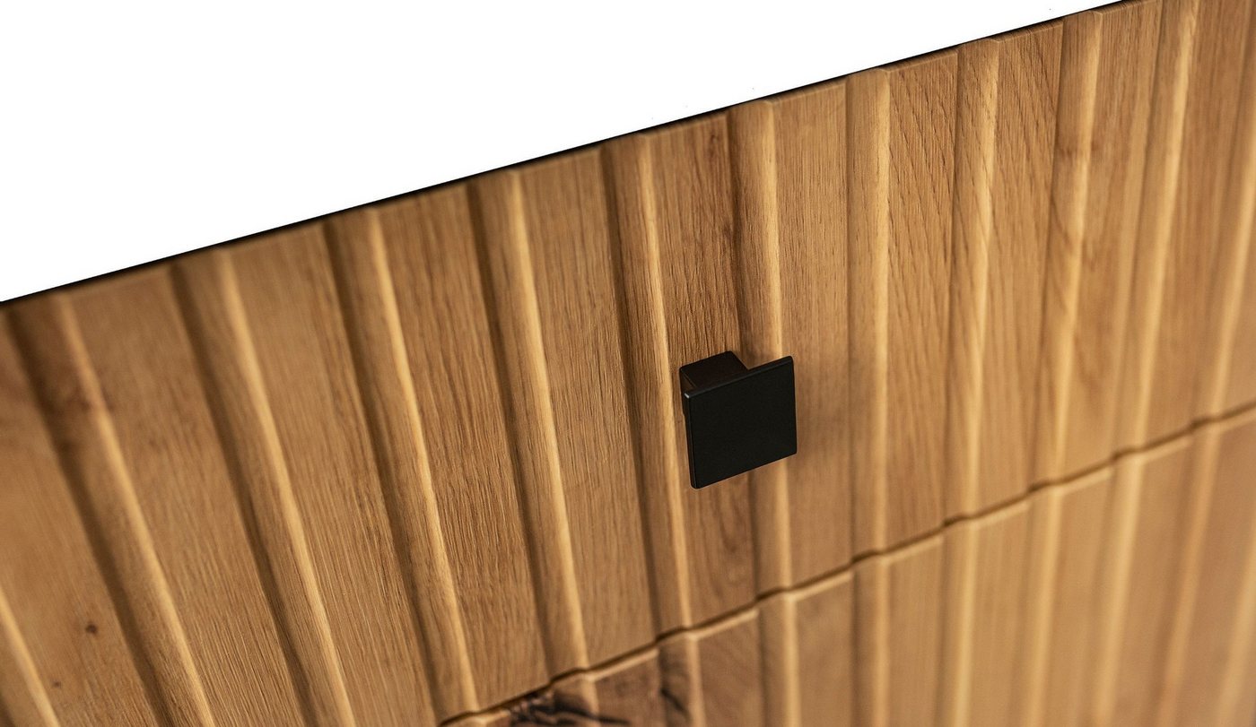 Küchen-Preisbombe Unterschrank Schrankauszug 15 cm Küche AVA Eiche Artisan Lamellen Optik Küchenzeile Bild 2