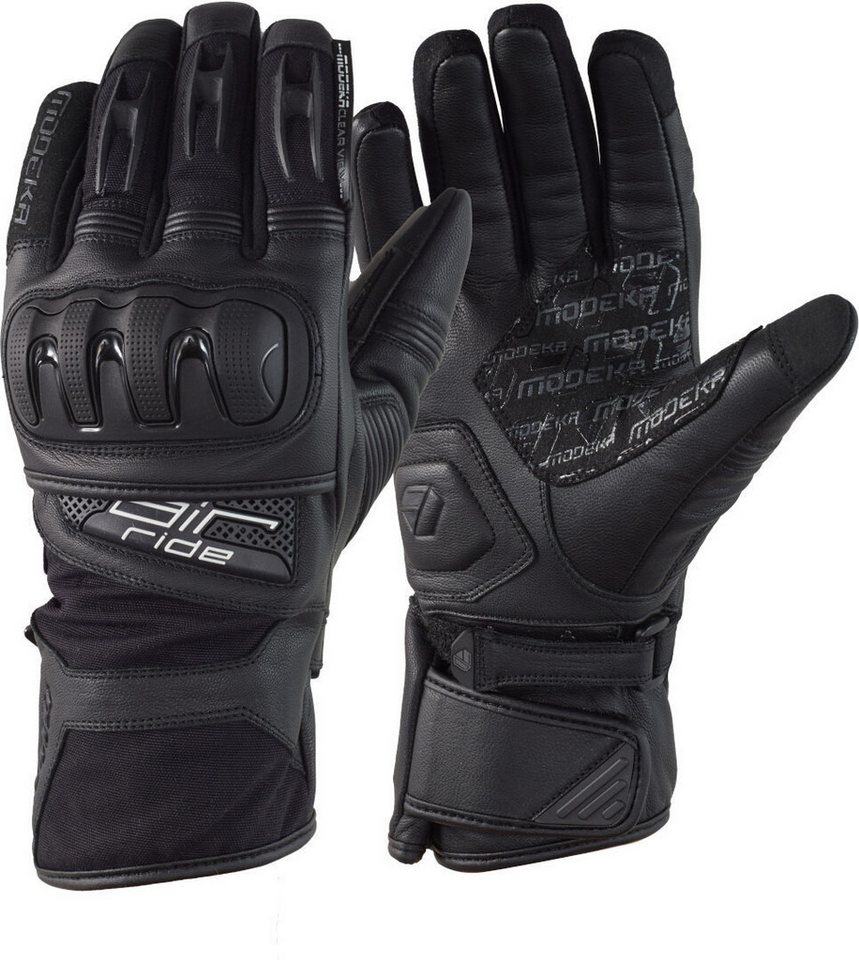 Modeka Motorradhandschuhe Air Ride Dry II Motorrad Handschuhe wasserdicht