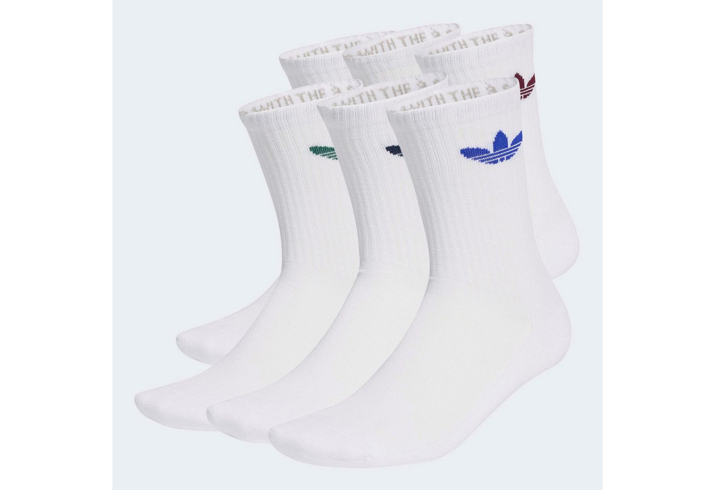 adidas Originals Sportsocken TR CREW S 6P für Erwachsene, im praktischen 6er-Pack, mit Trefoil Logo Bild 2
