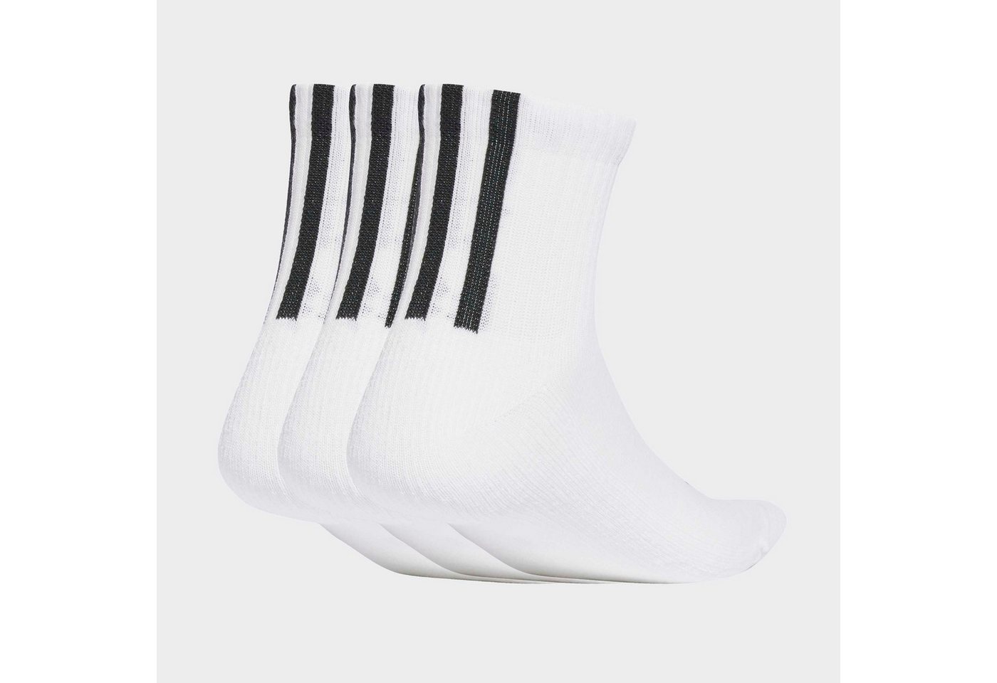 adidas Originals Sportsocken 3S 1/4 SOCKS 3P für sportive Aktivitäten und Laufen, 3-Streifen auf der Rückseite Bild 4