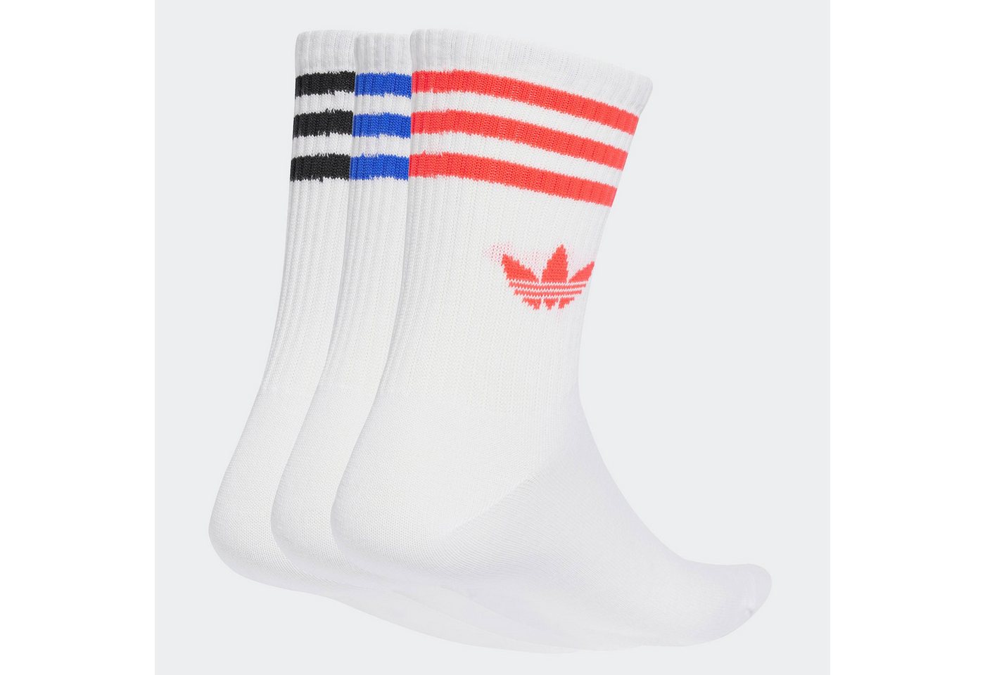 adidas Originals Sportsocken 3-STREIFEN CREW 3ER-PACK knöchellange Passform, mit 3-Streifen, 3 Paar, sportlicher Stil