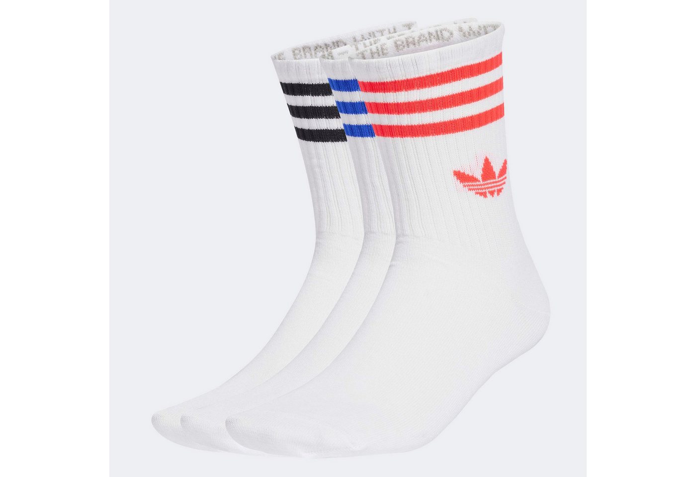adidas Originals Sportsocken 3-STREIFEN CREW 3ER-PACK knöchellange Passform, mit 3-Streifen, 3 Paar, sportlicher Stil Bild 2