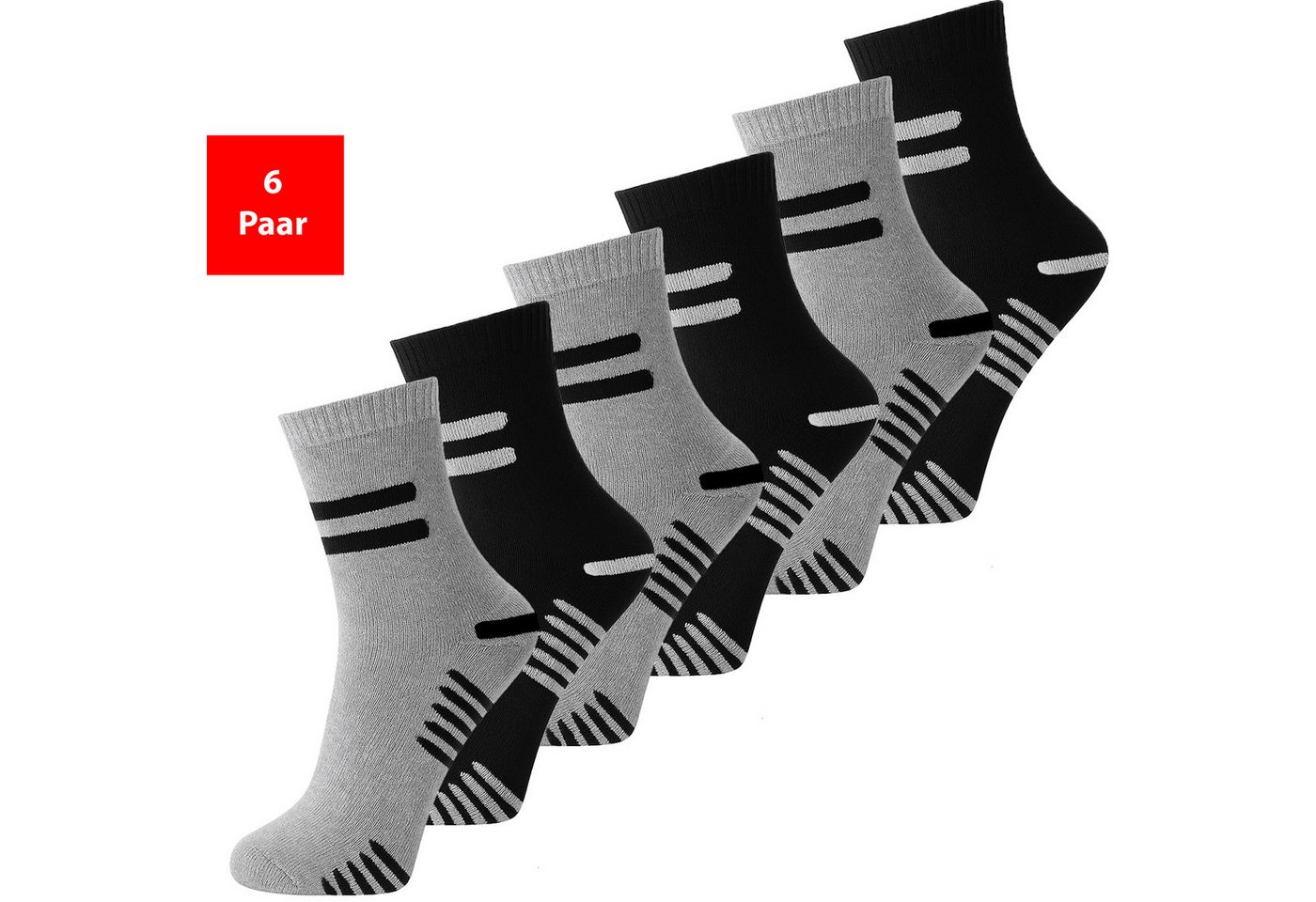 Fashionschmiede Thermosocken 6er & 12er Pack Herren und Damen warme Winter Socken Innenfrottee (Packung, 6-Paar) extra flauschige dicht gestrickte Struktur sorgt für Wärme und Komfort