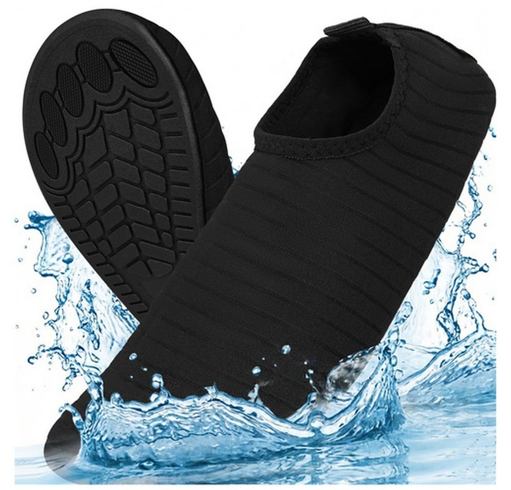 Trizand Tauchschuhe Aquaschuhe Wasserschuh (Spar-Set, 36 - 45) atmungsaktive Obermaterial, leitet Wasser sofort ab