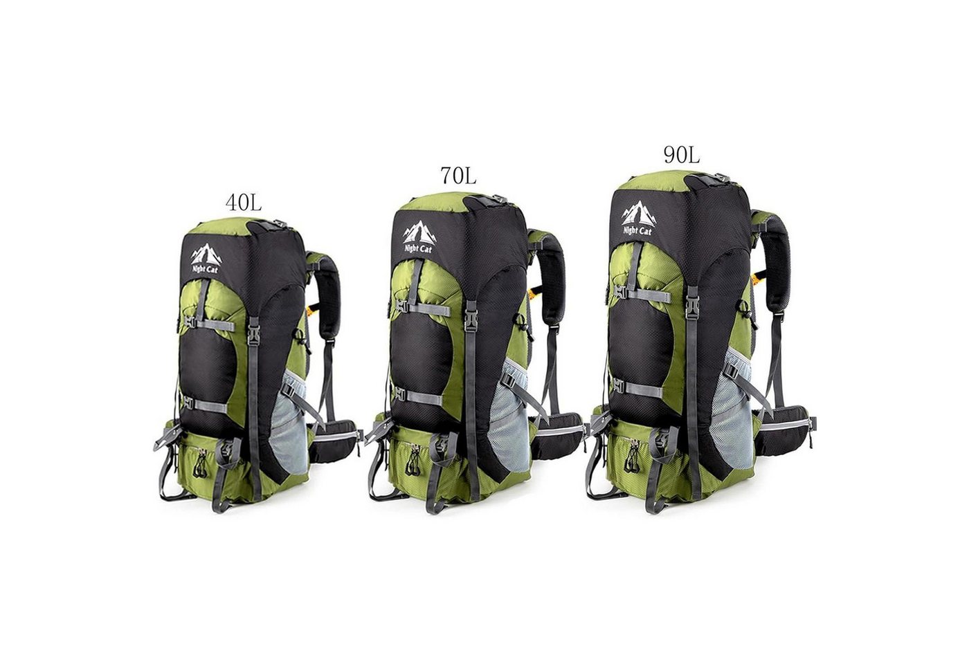 LuxusKollektion Wanderrucksack Night Cat 90L Trekkingrucksack für Herren und Damen Blueberry Bild 2