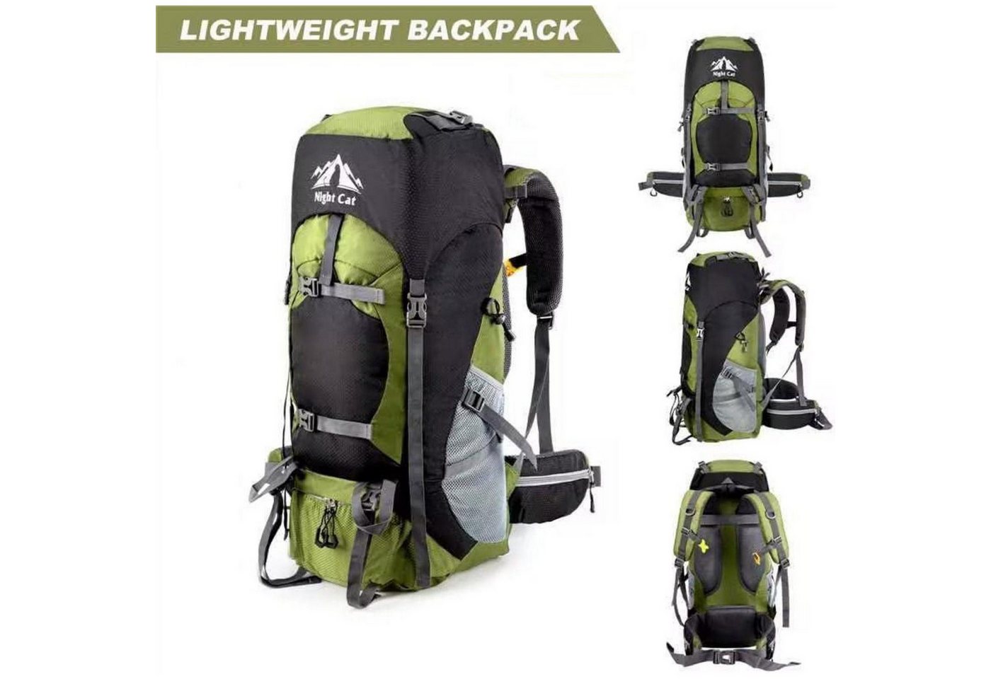LuxusKollektion Wanderrucksack Night Cat 90L Trekkingrucksack für Herren und Damen Blueberry Bild 5