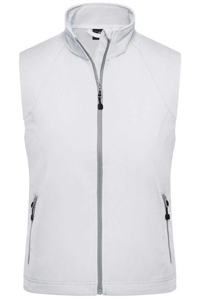 James & Nicholson Softshellweste Taillierte Damen Weste aus elastischem Softshell JN1023 elastischer Saum mit Kordelregulierung Bild 4