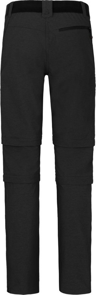 Bergson Outdoorhose PORI Doppel Zipp-Off mit T-ZIPP Damen Wanderhose, robust elastisch, Langgrößen, schwarz Bild 5
