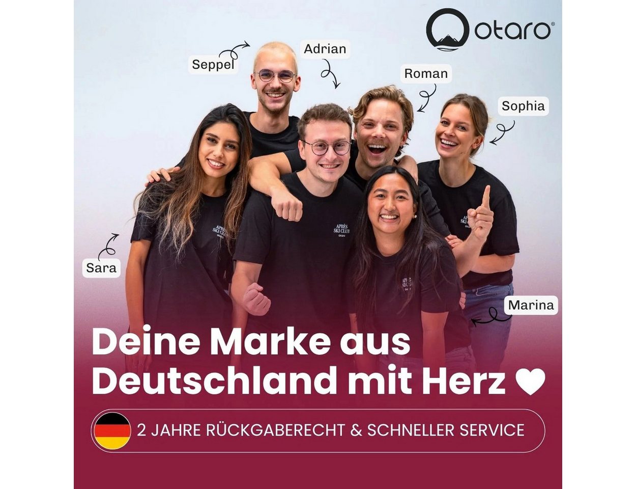 Otaro Thermounterhose Thermounterwäsche Damen Set, warme Unterwäsche & lange Unterhose (Die perfekte Skiunterwäsche, 2-St., 2-teiliges Set) Wärmeisolierend, Atmungsaktiv, Schnelltrocknend