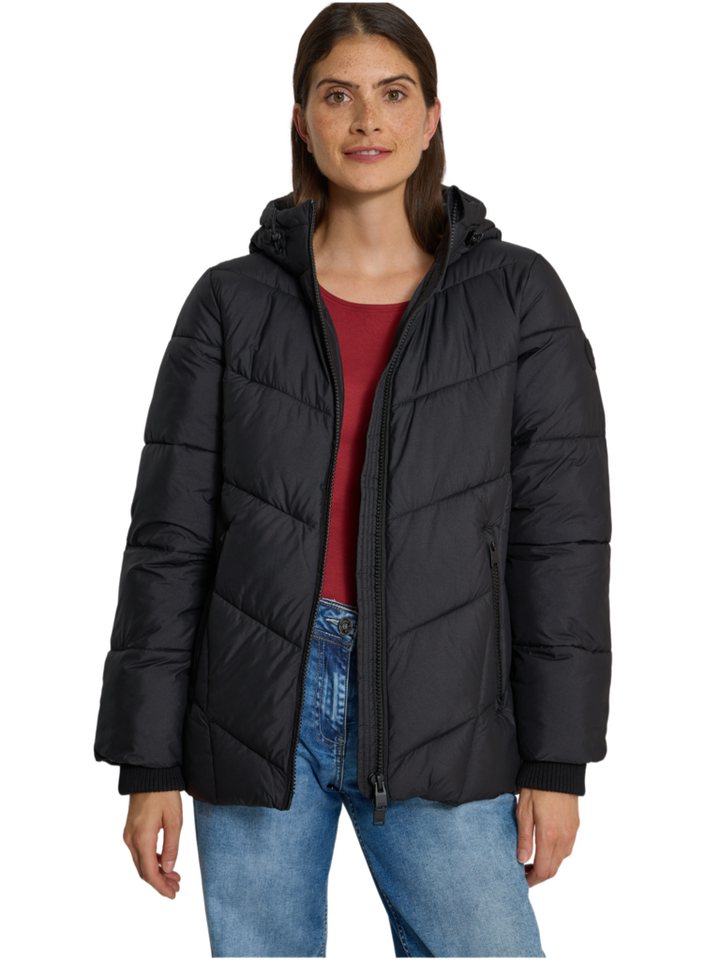 CECIL Outdoorjacke Outdoor,Polyester,Unifarben,Stehkragen,Langarm,Regular Fit