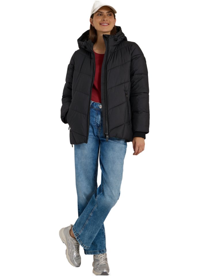 CECIL Outdoorjacke Outdoor,Polyester,Unifarben,Stehkragen,Langarm,Regular Fit Bild 4