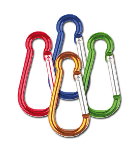 Aluminiumkarabiner Farbe 6 X 60