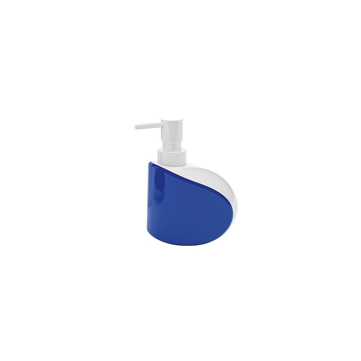 Gedy Moby Seifenspender In Weiß Und Blau, 11,3 X 12,9 X 14,3 Cm