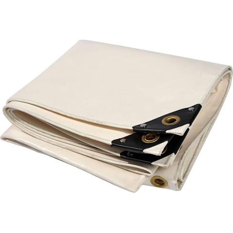 Premium-plane – Isolierende, Beige Schutzplane Mit Ösen, 180 G/m² Pvc – Wasserdicht, Reißfest (größe: 2 X 3 M)
