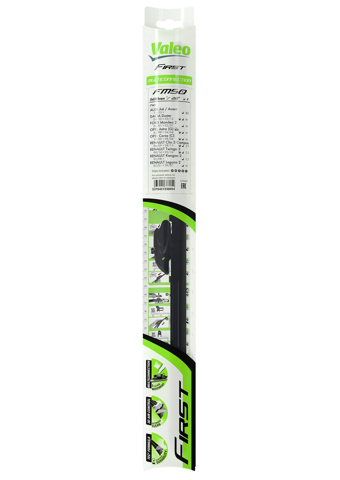 Valeo First Multiconnection – Wischerblatt 500 Mm – Einfache Installation