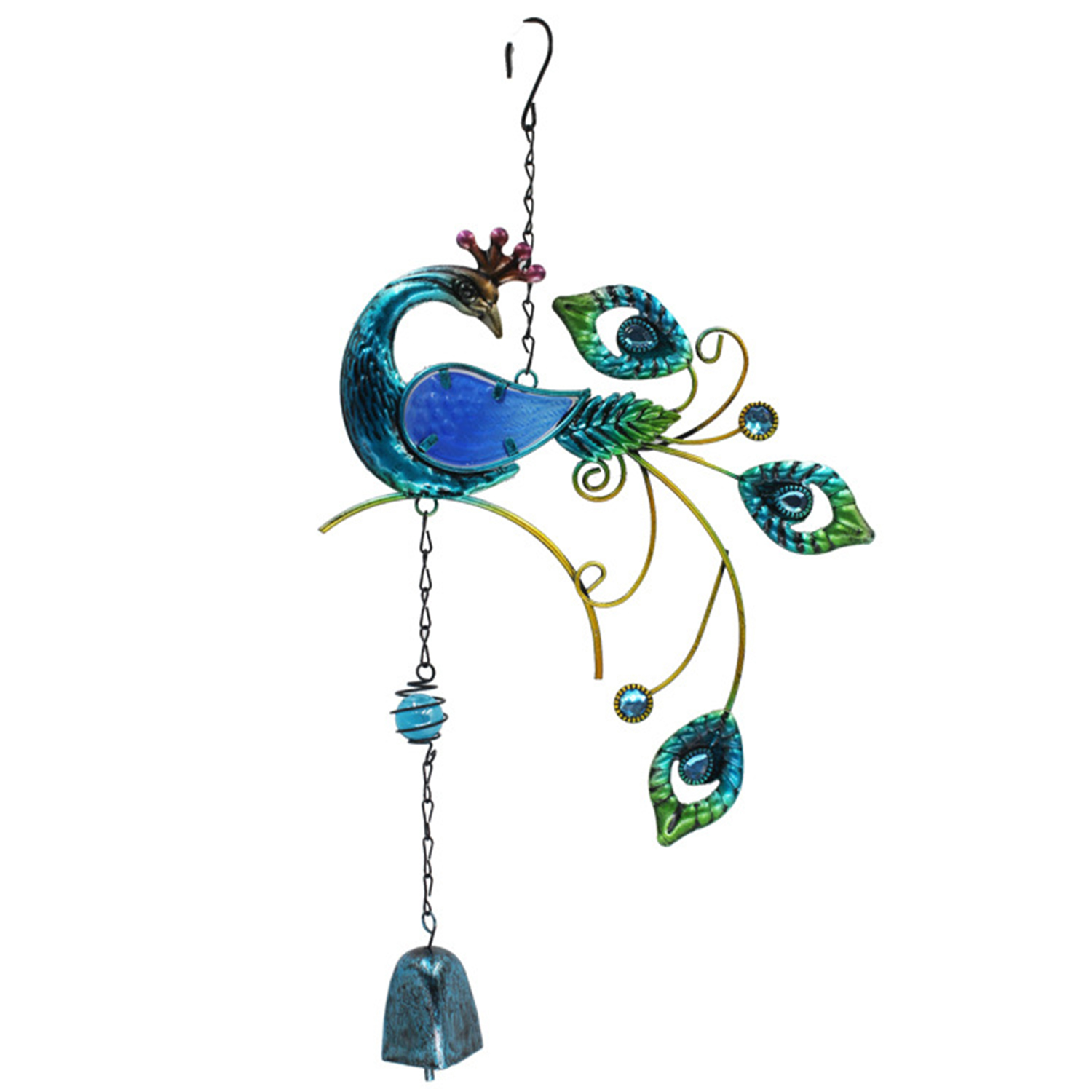 Carillon Éolien En Verre En Forme De Paon, Ornement Suspendu, Clochette, Décoration Pour La Fête De Thanksgiving, La Maison, L'Extérieur, Le Jardin, Le Balcon, La Cour, L'Église, Les Fêtes Et Noël