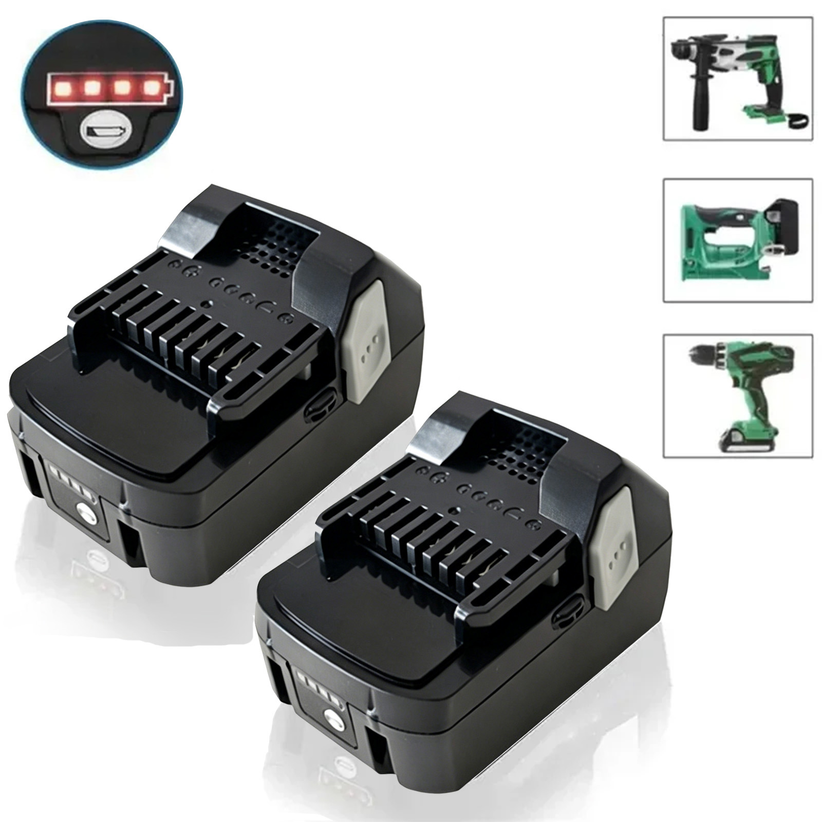 2x Bsl1850 Akku 18 V 5,0ah Ersatz Für Hitachi Hikoki 18 V Bsl1815, Bsl1815x, Bsl1815s, Bsl1830, Bsl 1830, Bsl1830c, 330067, 330068, 330139, 3330139
