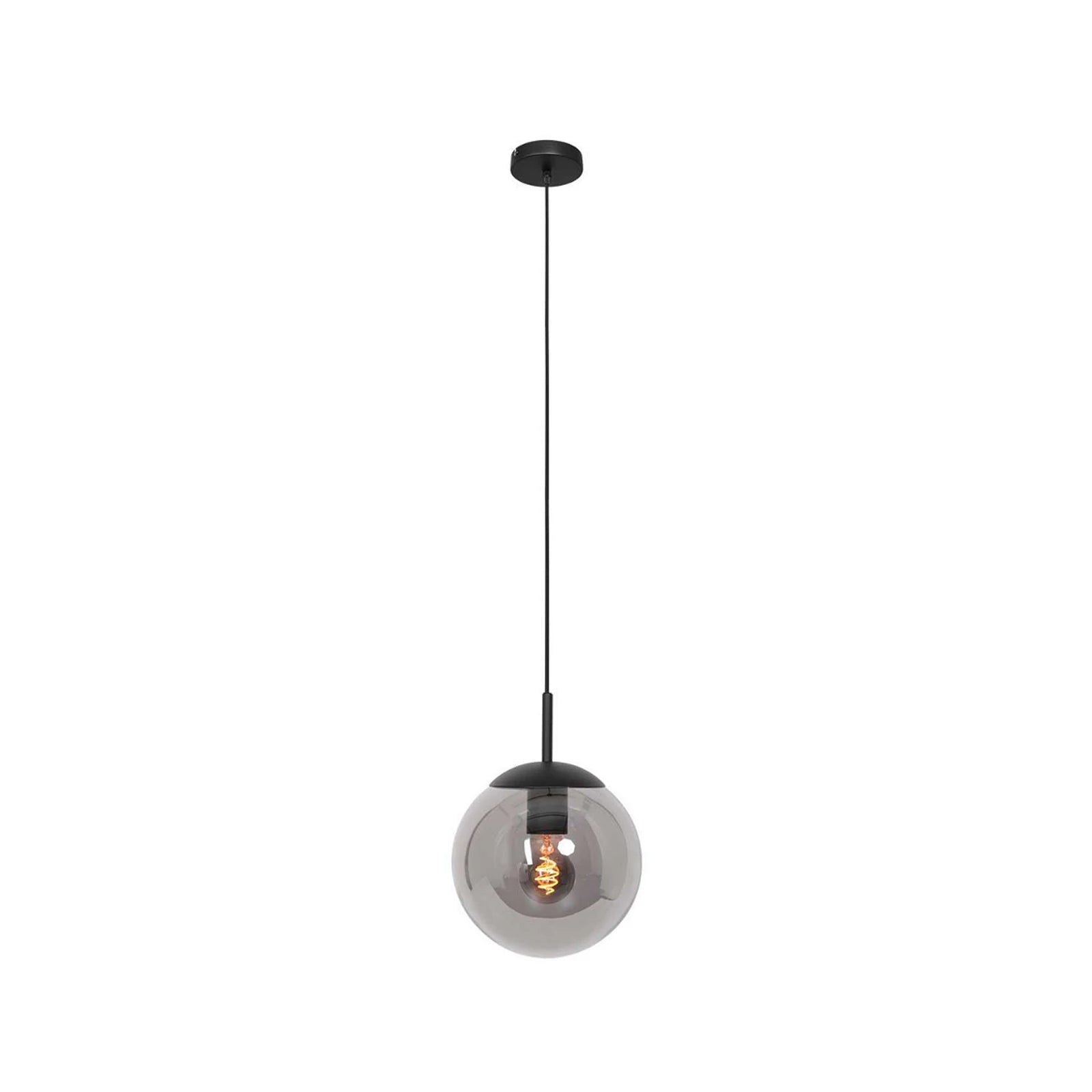 [neuwertig] B-ware Steinhauer Hängeleuchte Bollique Led Pendelleuchte Dimmbar Schwarz Ø20cm