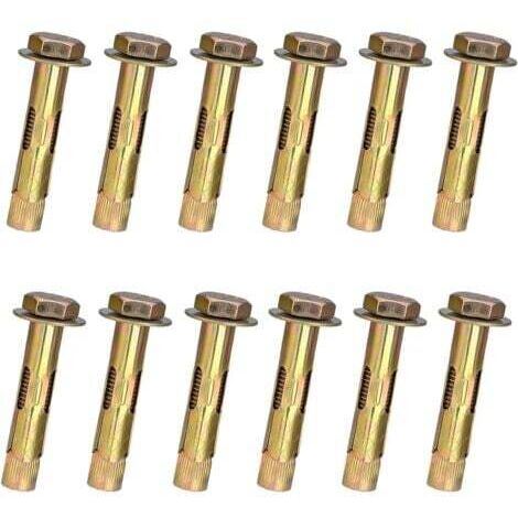 12er-packung M8 X 60 Mm Spreizdübel Mit Sechskantmutter, Hochleistungs-spreizdübel, Hochleistungsbefestigungen Für Beton- Und Ziegelwände.