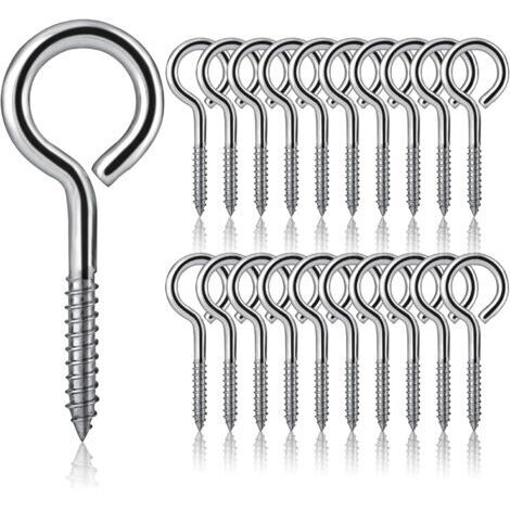 20 Stück M5 X 65 Ösenschrauben, Schraubhaken Aus Edelstahl 304, Selbstschneidende Metall-ösenschrauben Für Heimwerkerprojekte, Bastelarbeiten Und Holzrahmen
