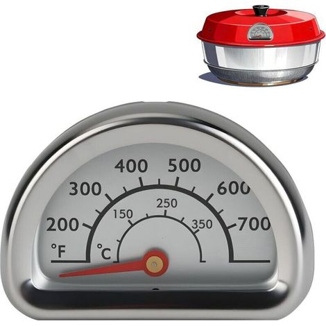 Omnia-kompatibles Thermometer, Ofenthermometer Aus Edelstahl Mit 7 Cm Sonde, 0–400 °c, Küchenthermometer, Grillthermometer, Lebensmittelzubehör