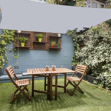 Rechteckiges Sonnensegel 2x3 M, Atmungsaktives Hdpe-sonnenschutzgewebe (185 G/m²), 3x2 M Rechteckiges Schattierungsnetz Mit Uv-schutz Für Terrasse, Garten, Balkon Und Außenbereich, 2x3 M Hellgrau
